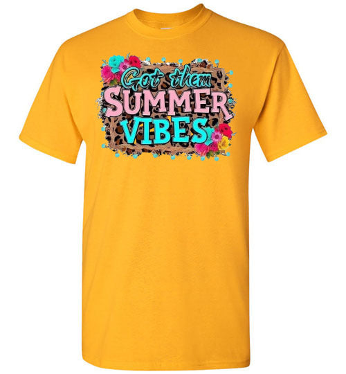 Got Them Summer Vibes Graphic Tee Shirt Top T-Shirt