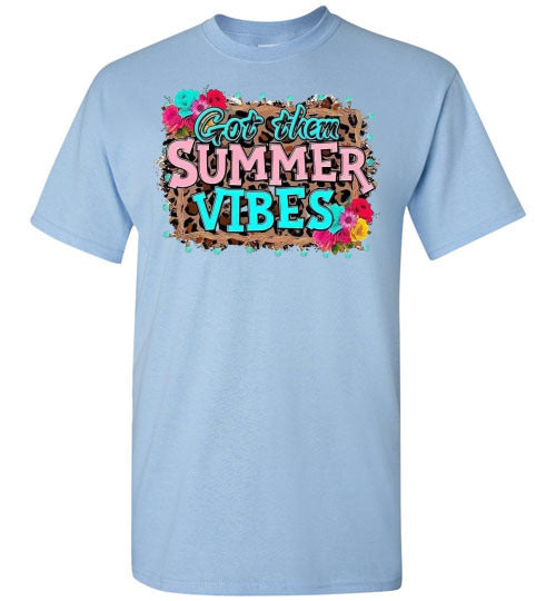 Got Them Summer Vibes Graphic Tee Shirt Top T-Shirt