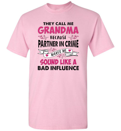 Partner In Crime Grandma Funny Tee Shirt Top T-Shirt