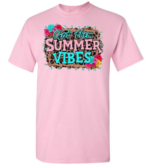 Got Them Summer Vibes Graphic Tee Shirt Top T-Shirt