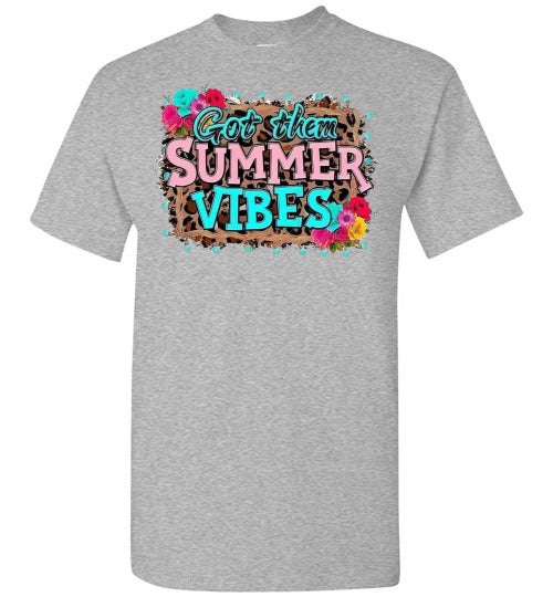Got Them Summer Vibes Graphic Tee Shirt Top T-Shirt