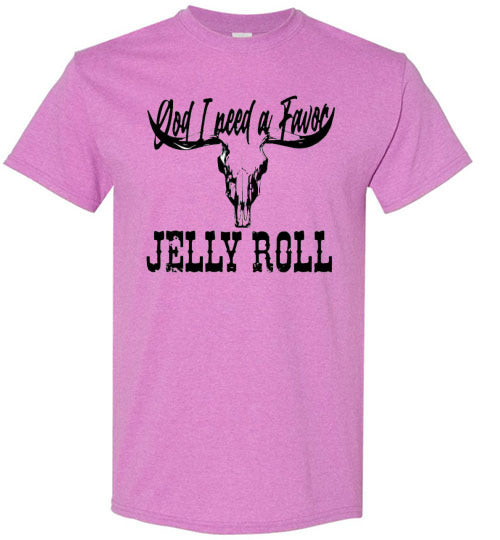 Jelly Roll God I Need A Favor Country Music Graphic Tee Shirt Top