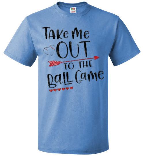 Take Me Out To The Ballgame Baseball Softball Tee Shirt Top T-Shirt