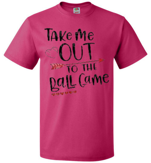 Take Me Out To The Ballgame Baseball Softball Tee Shirt Top T-Shirt