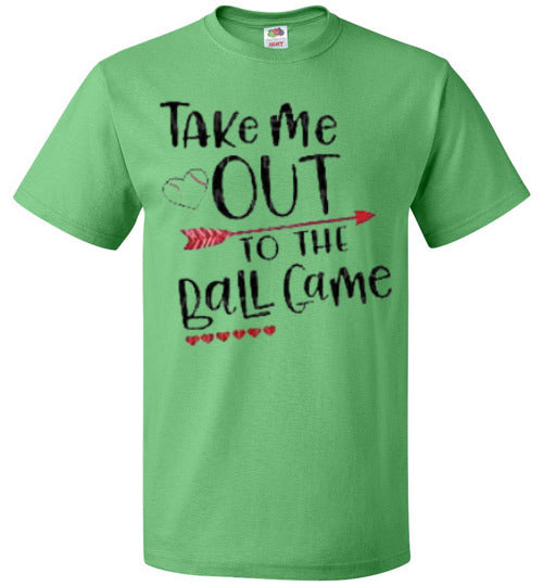 Take Me Out To The Ballgame Baseball Softball Tee Shirt Top T-Shirt