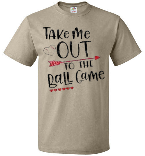 Take Me Out To The Ballgame Baseball Softball Tee Shirt Top T-Shirt