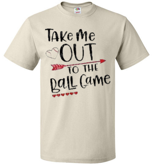 Take Me Out To The Ballgame Baseball Softball Tee Shirt Top T-Shirt