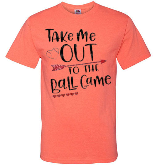 Take Me Out To The Ballgame Baseball Softball Tee Shirt Top T-Shirt