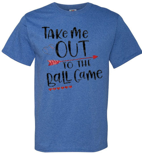 Take Me Out To The Ballgame Baseball Softball Tee Shirt Top T-Shirt