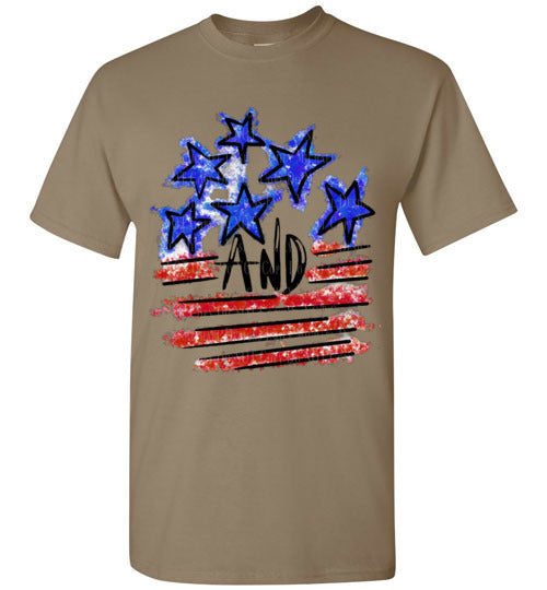 Stars and Stripes Tee Shirt Top