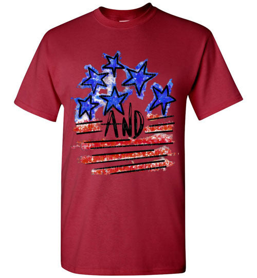 Stars and Stripes Tee Shirt Top
