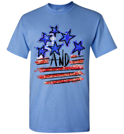 Stars and Stripes Tee Shirt Top