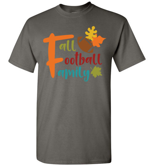 Fall Football Family Autumn Graphic Tee Shirt Top