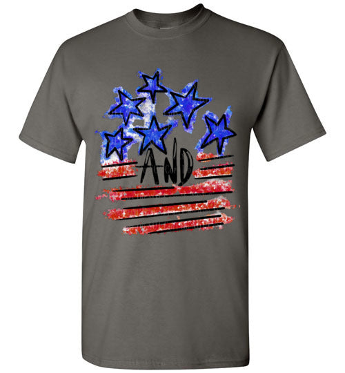 Stars and Stripes Tee Shirt Top
