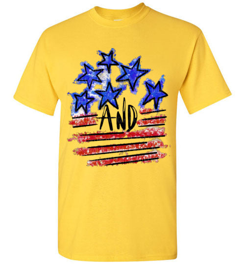 Stars and Stripes Tee Shirt Top