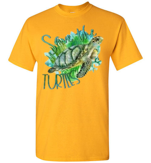 Save The Turtles Graphic Tee Shirt Top