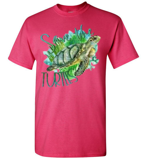 Save The Turtles Graphic Tee Shirt Top