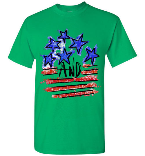 Stars and Stripes Tee Shirt Top