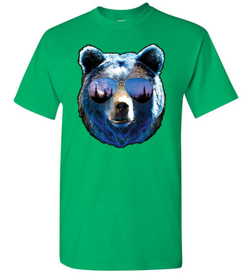 Cool Bear Mountains Graphic Tee Shirt Top