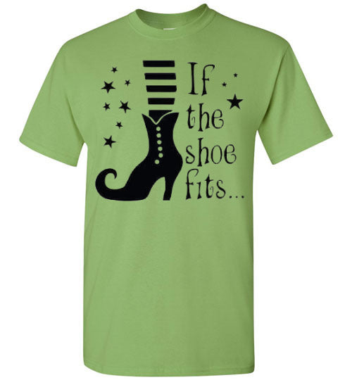 If The Witch Shoe Fits Halloween Fall Tee Shirt Top T-Shirt