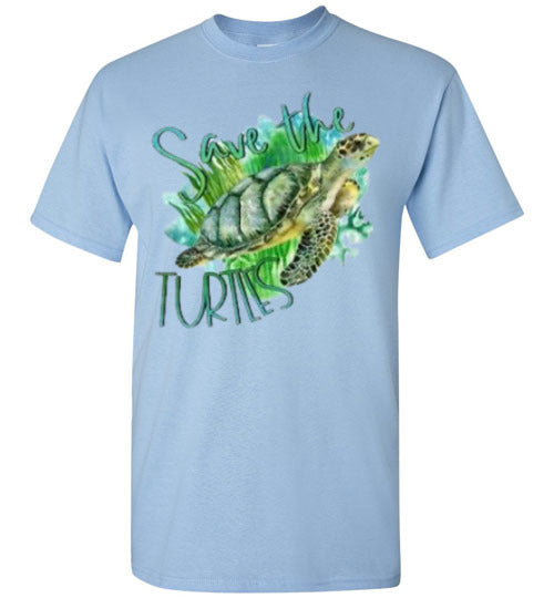 Save The Turtles Graphic Tee Shirt Top