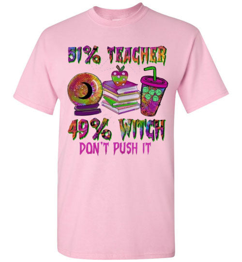 Teacher Witch Fall Halloween Tee Shirt Top T-Shirt