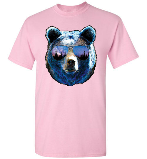 Cool Bear Mountains Graphic Tee Shirt Top