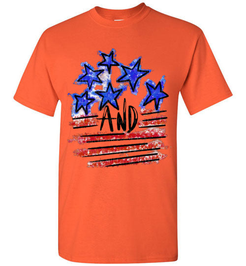 Stars and Stripes Tee Shirt Top
