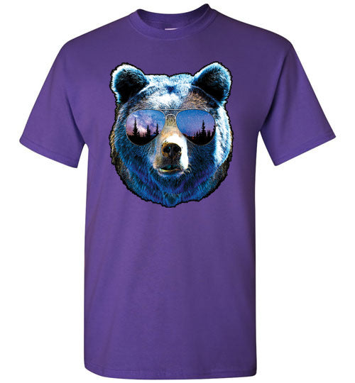 Cool Bear Mountains Graphic Tee Shirt Top