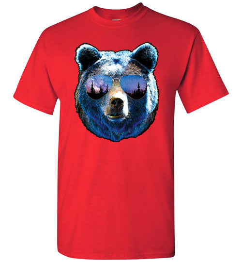 Cool Bear Mountains Graphic Tee Shirt Top