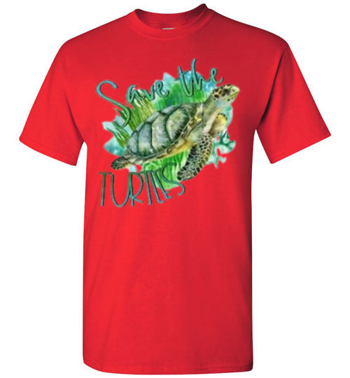 Save The Turtles Graphic Tee Shirt Top