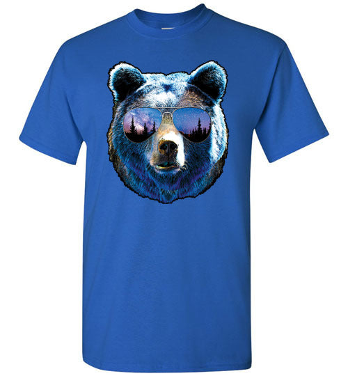 Cool Bear Mountains Graphic Tee Shirt Top