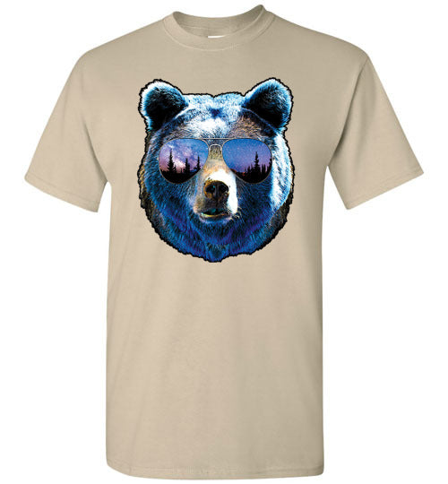 Cool Bear Mountains Graphic Tee Shirt Top