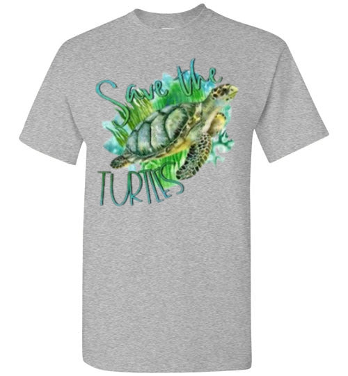 Save The Turtles Graphic Tee Shirt Top
