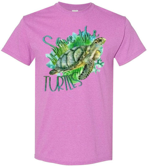 Save The Turtles Graphic Tee Shirt Top