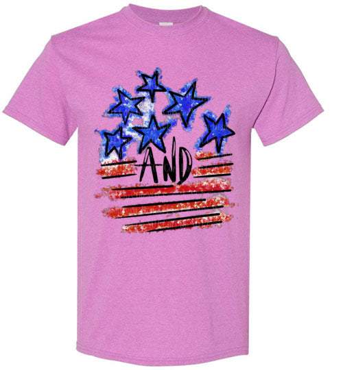 Stars and Stripes Tee Shirt Top