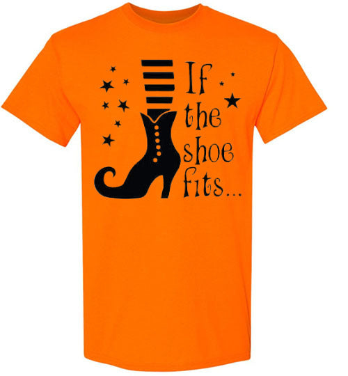 If The Witch Shoe Fits Halloween Fall Tee Shirt Top T-Shirt