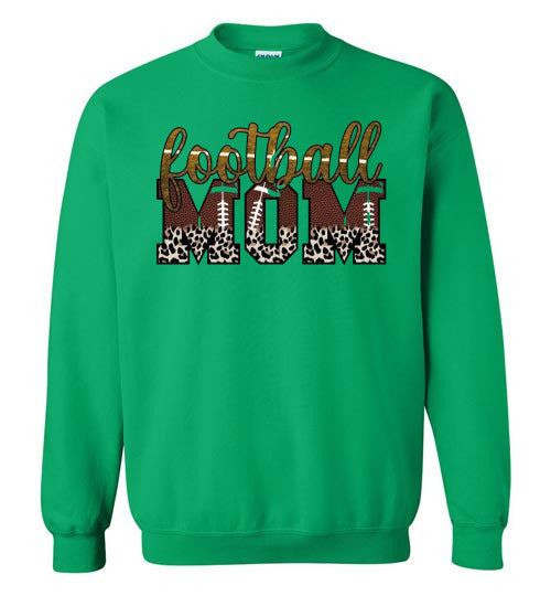Football Mom Sports Graphic Sweatshirt Top Shirt