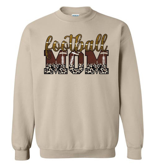 Football Mom Sports Graphic Sweatshirt Top Shirt