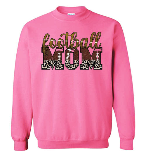 Football Mom Sports Graphic Sweatshirt Top Shirt