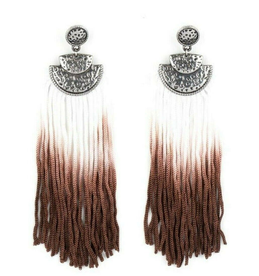 DIP It Up - Brown Earrings Paparazzi Jewelry Accessories