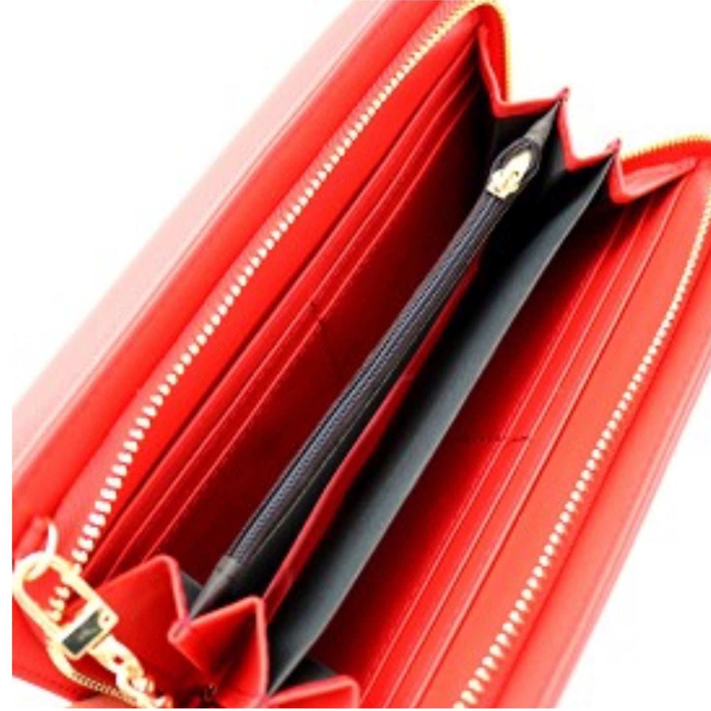 Versatile Saffiano Smartphone-Friendly Wallet Cross Body Coral