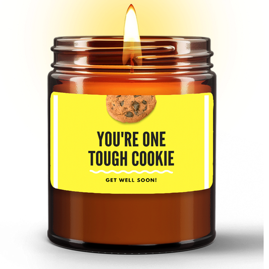You're One Tough Cookie Get Well Soon Natural Candle