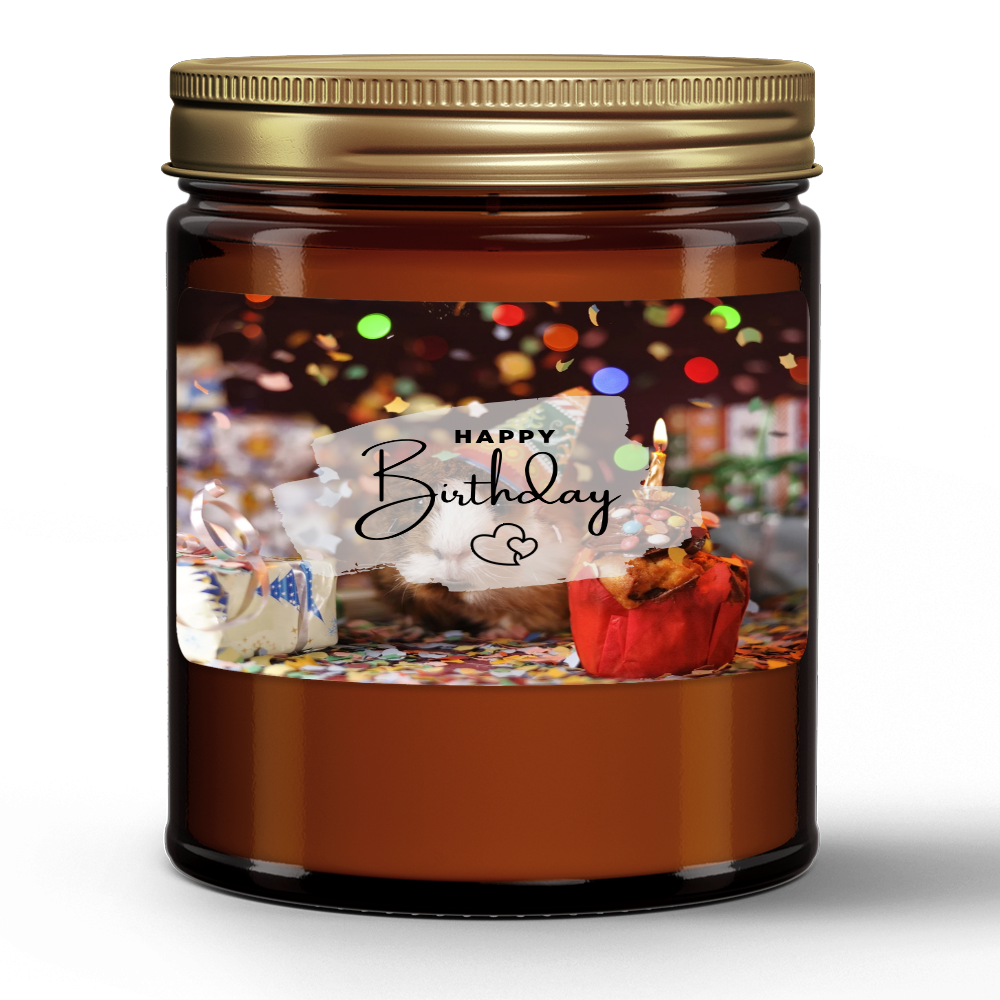 Happy Birthday Natural Wax Candle Gift