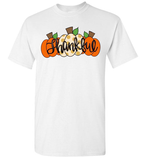 Thankful Pumpkins Graphic Tee Shirt Top