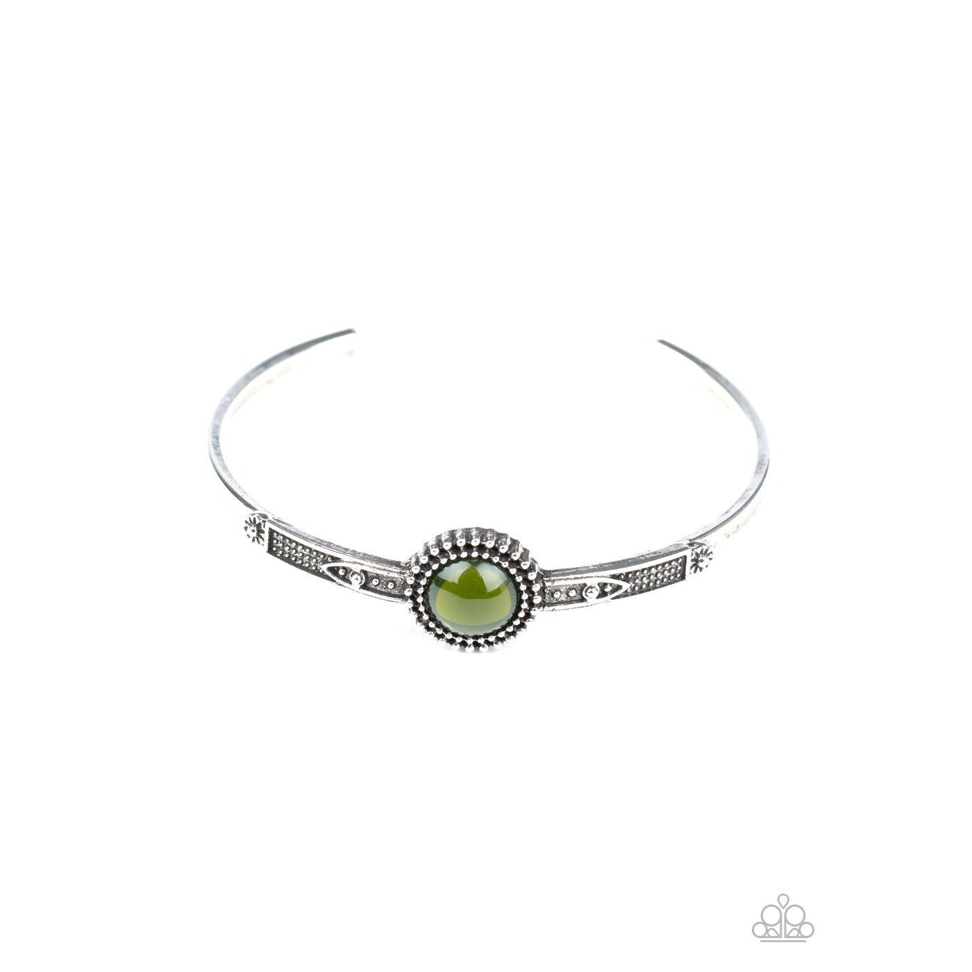 PIECE of Mind – Green Cuff Bracelet