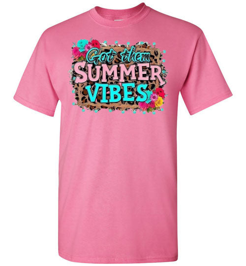 Got Them Summer Vibes Graphic Tee Shirt Top T-Shirt