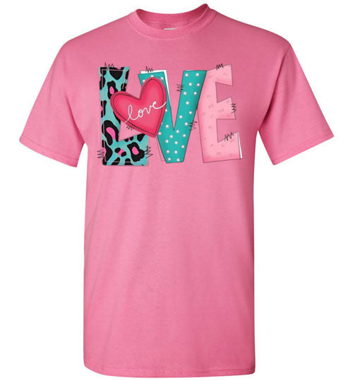 Love Valentine's Day Graphic Top Shirt