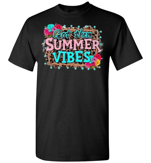 Got Them Summer Vibes Graphic Tee Shirt Top T-Shirt