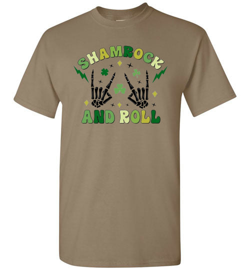 Shamrock and Roll St Patrick's Day Irish Tee Shirt Top T-Shirt